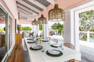 Dining at Private Villa Emerald Waters, Turks and Caicos Islands