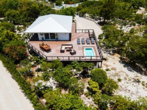 top view Villa Blu Private villa rentals. Turks and Caicos