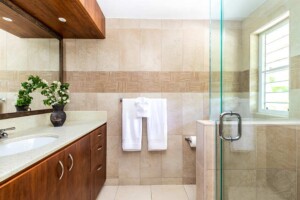 Bathroom 2 Villa Blu Private villa rentals. Turks and Caicos