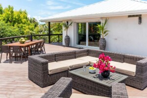 Outdoor Sitting area Villa Rentals Providenciales