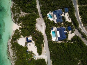 Aerial view - Aqualina Luxury Turks and Caicos Villa Rental
