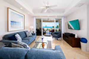 living room, Grand View Condo rental, Turks and Caicos